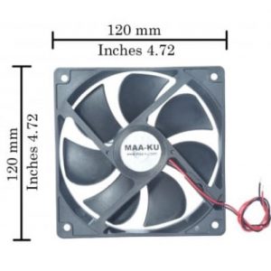 Hari Impex Axial Case Cooling Fan. Size 120mm, Supply Voltage : 12VDC