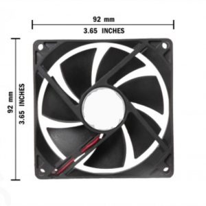 Hari Impex Axial Case Cooling Fan. (9.2×9.2×2.5cm) , Supply Voltage :12VDC
